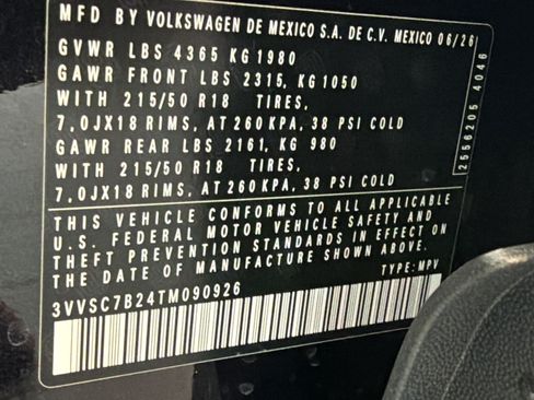 New 2026 Volkswagen Taos SE FWD image 24