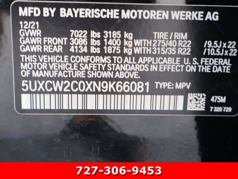 Used 2022 BMW X7 xDrive40i w/ M Sport Package AWD/4WD image 26