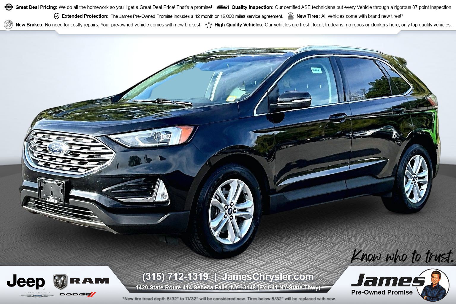 Used 2019 Ford Edge SEL w/ Equipment Group 201A AWD/4WD image 1