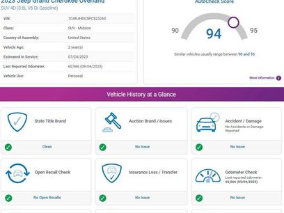 Used 2023 Jeep Grand Cherokee Overland w/ Advanced Protech Group III