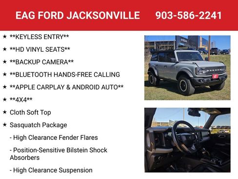 Used 2023 Ford Bronco Badlands w/ Sasquatch Package AWD/4WD image 4