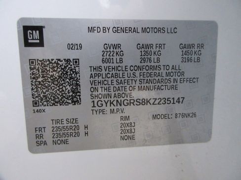 Used 2019 Cadillac XT5 Platinum image 59