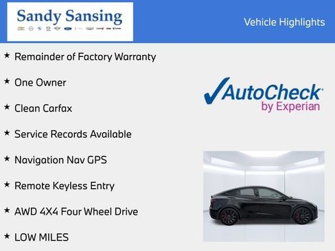 Used 2023 Tesla Model Y Performance AWD/4WD image 7