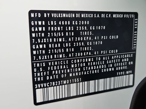 New 2026 Volkswagen Taos SE AWD/4WD image 21