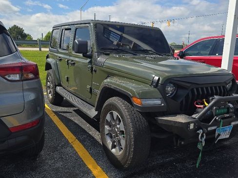 Used 2023 Jeep Wrangler Unlimited Sahara w/ LED Lighting Group AWD/4WD image 1