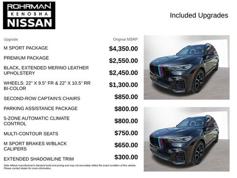 Used 2021 BMW X7 xDrive40i w/ M Sport Package AWD/4WD image 4