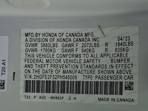 Used 2023 Honda Civic Sport image 27