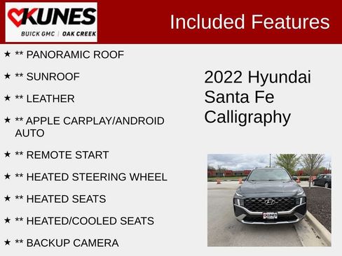 Used 2022 Hyundai Santa Fe Calligraphy w/ Cargo Package AWD/4WD image 2