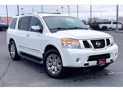 Used 2015 Nissan Armada Platinum w/ 2nd Row Captain Seat Package image 2