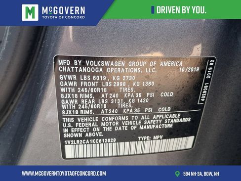 Used 2019 Volkswagen Atlas SE AWD/4WD image 31