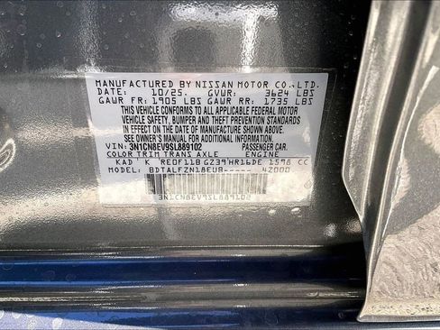 New 2025 Nissan Versa SV w/ Trunk Package image 26