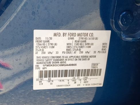 Used 2021 Ford Explorer ST w/ Equipment Group 401A AWD/4WD image 26