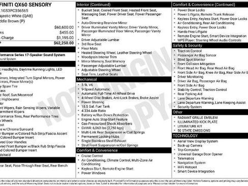 Certified 2023 INFINITI QX60 Sensory image 27