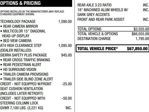 Certified 2022 GMC Sierra 1500 AT4 w/ Technology Package AWD/4WD image 2