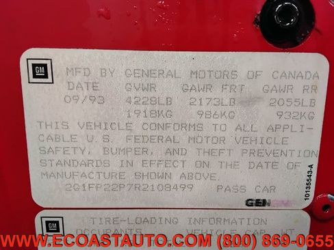 Used 1994 Chevrolet Camaro Z28 RWD image 17