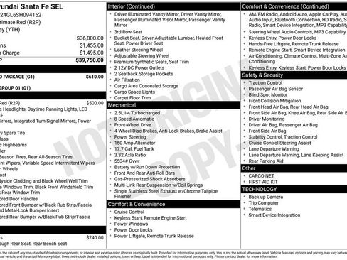 Certified 2025 Hyundai Santa Fe SEL w/ Tow & Go Package FWD image 29