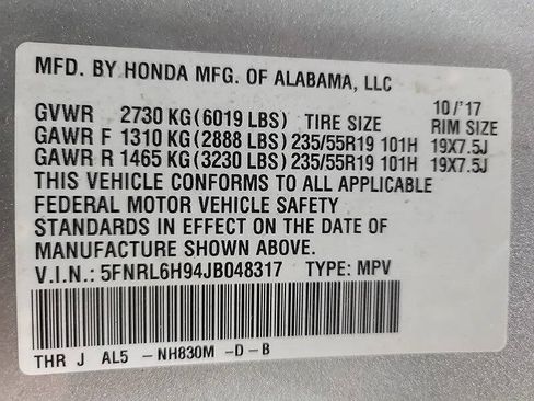 Used 2018 Honda Odyssey Elite image 14