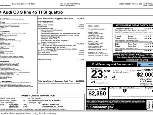 Used 2024 Audi Q3 2.0T Premium w/ Convenience Package AWD/4WD image 2
