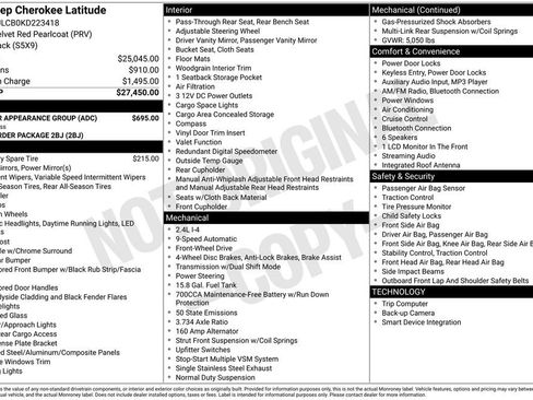 Used 2019 Jeep Cherokee Latitude w/ Popular Appearance Group image 13