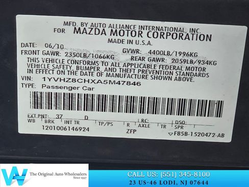 Used 2010 MAZDA MAZDA6 i Touring Plus FWD image 23