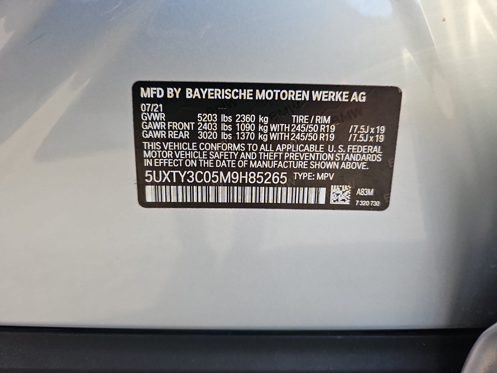 Used 2021 BMW X3 sDrive30i w/ Convenience Package (ZC2) RWD image 30