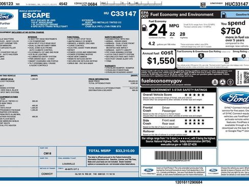 Used 2017 Ford Escape SE w/ Equipment Group 201A image 6
