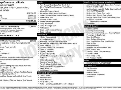 New 2025 Jeep Compass Latitude w/ Altitude Special Edition image 27