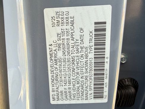 Certified 2026 Honda Ridgeline TrailSport image 33