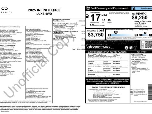 Used 2025 INFINITI QX80 Luxe w/ Cargo Package AWD/4WD image 59