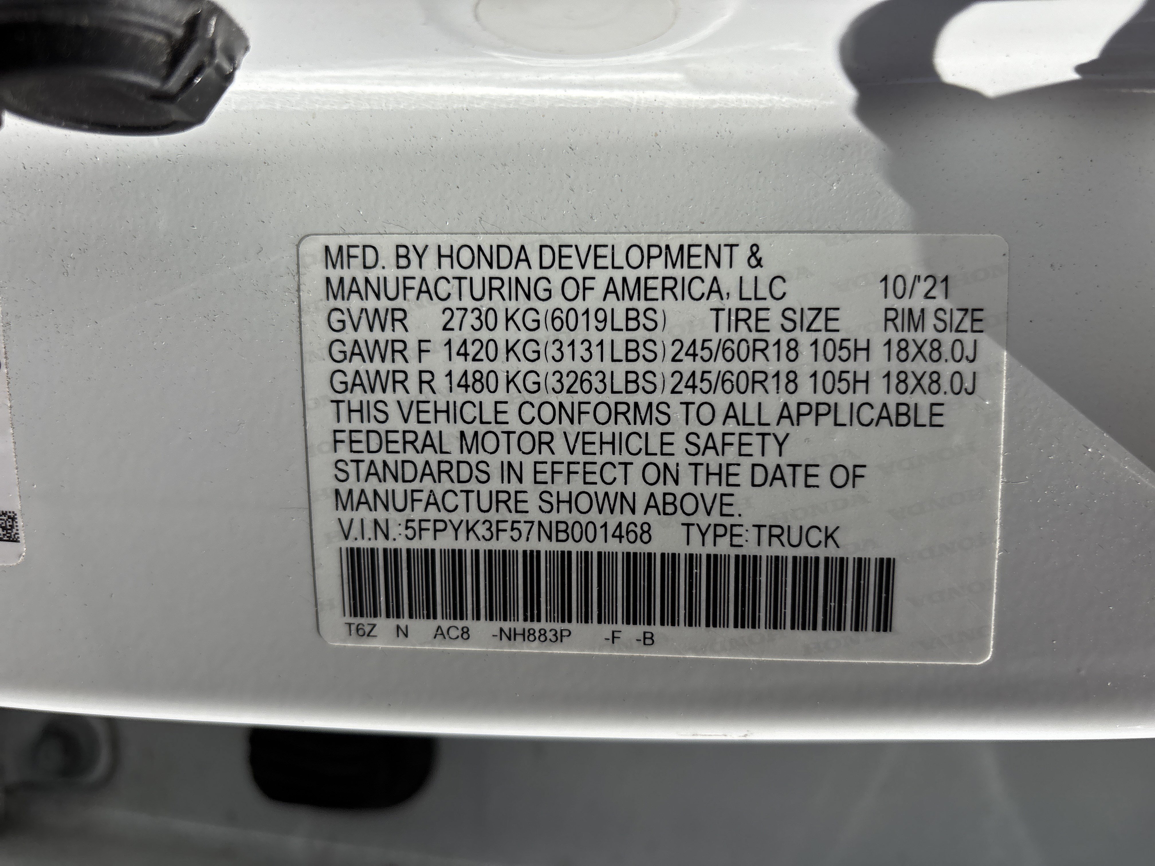 Used 2022 Honda Ridgeline RTL image 32