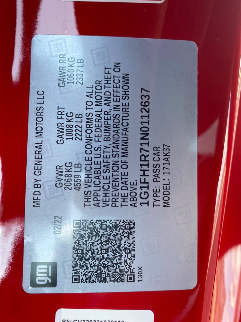 Used 2022 Chevrolet Camaro SS RWD image 19
