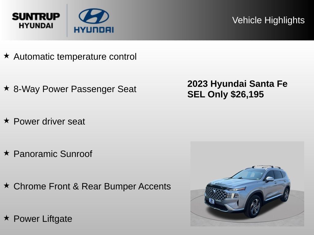 Used 2023 Hyundai Santa Fe SEL w/ Premium Package AWD/4WD image 16