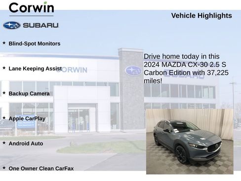 Used 2024 MAZDA CX-30 AWD 2.5 S w/ Preferred Package image 6
