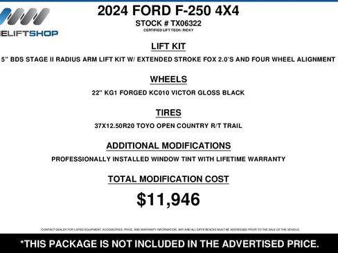 Used 2024 Ford F250 Lariat w/ Lariat Ultimate Package image 2
