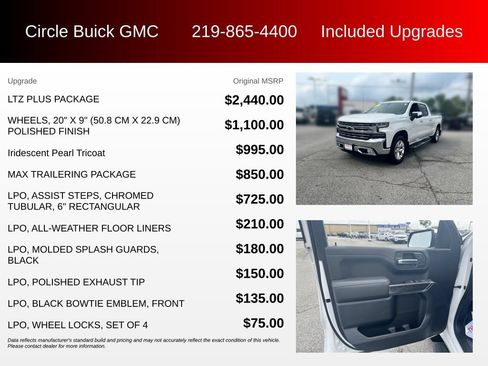 Used 2019 Chevrolet Silverado 1500 LTZ w/ LTZ Plus Package AWD/4WD image 3