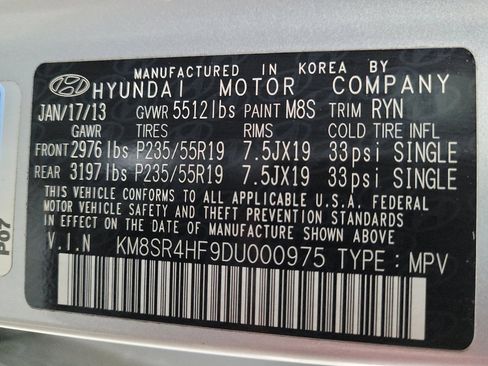 Used 2013 Hyundai Santa Fe Limited w/ Technology Pkg FWD image 33