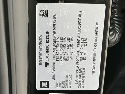 Certified 2026 Cadillac Escalade V w/ LPO, ONYX Package image 32