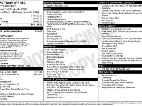 New 2026 GMC Terrain AT4 w/ LPO, Floor Liner Package AWD/4WD image 3