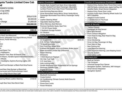 Used 2023 Toyota Tundra Limited w/ Power Package AWD/4WD image 38