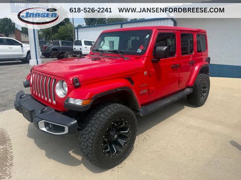 Used 2020 Jeep Wrangler Unlimited Sahara w/ Uconnect 4C Nav & Sound Group AWD/4WD image 1