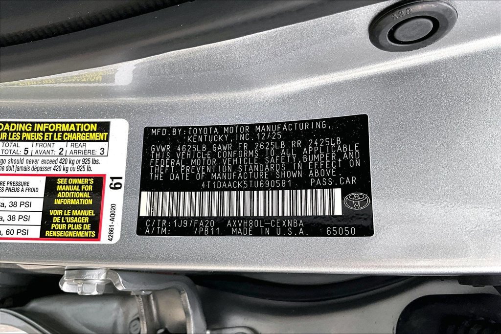 Used 2026 Toyota Camry LE FWD image 19