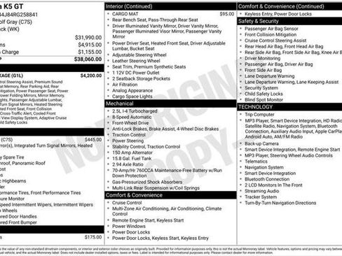 Used 2024 Kia K5 GT w/ GT1 Package FWD image 2