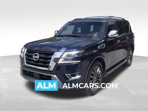 Used 2023 Nissan Armada Platinum w/ Captain's Chairs Package RWD image 1