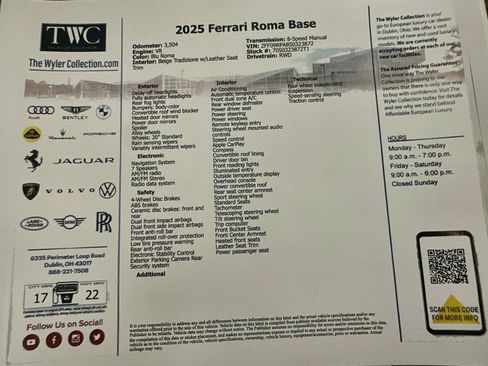 Used 2025 Ferrari Roma Spider RWD image 72