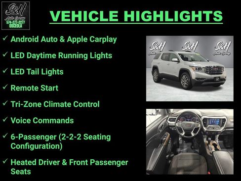 Used 2019 GMC Acadia SLE FWD image 3