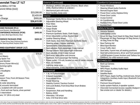 Used 2020 Chevrolet Trax LT w/ Sun & Sound Package FWD image 4