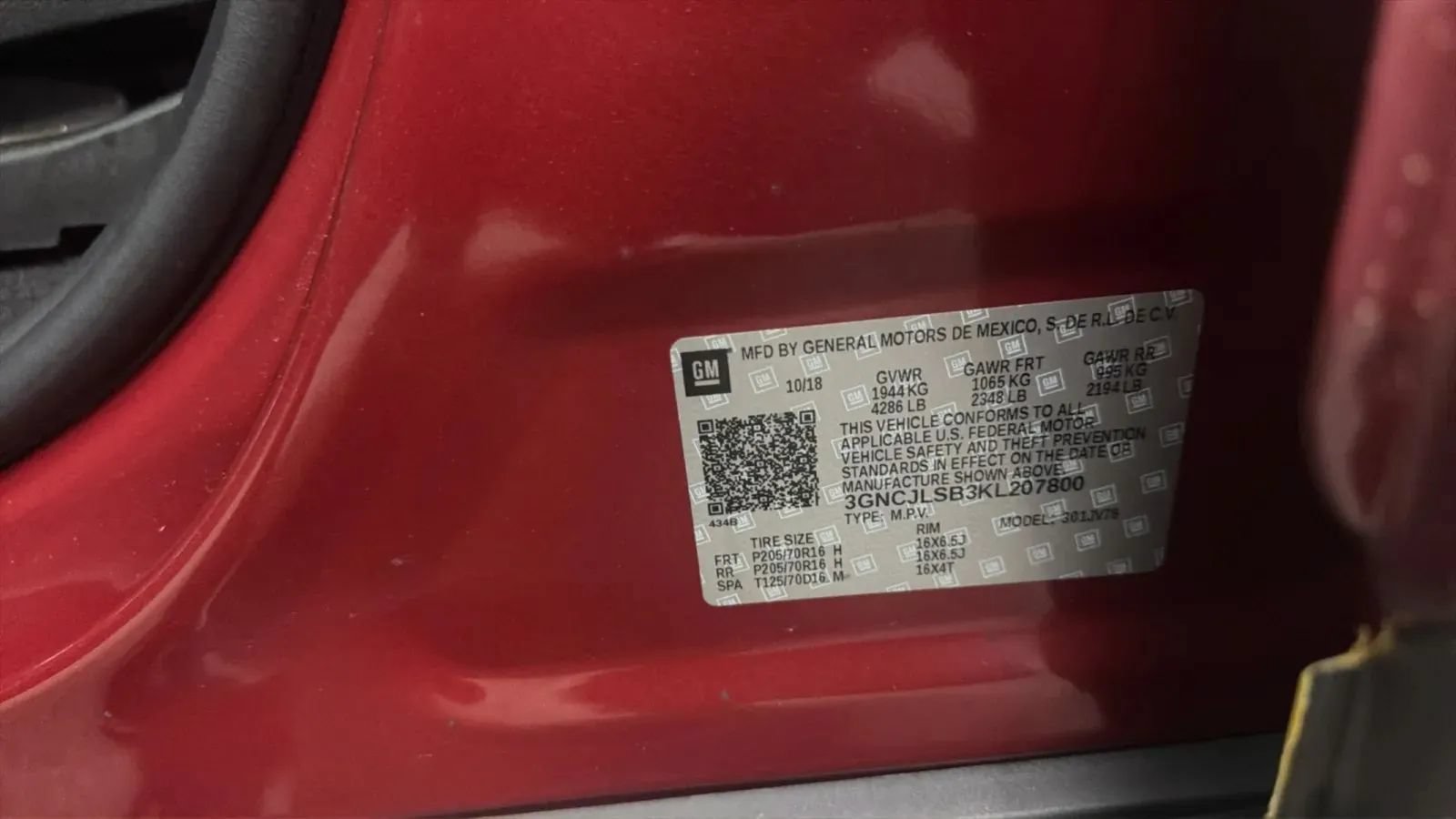 Used 2019 Chevrolet Trax LT w/ LT Convenience Package FWD image 29