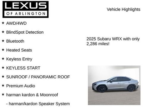 Used 2025 Subaru WRX Premium AWD/4WD image 8