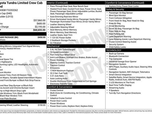 Used 2026 Toyota Tundra Limited w/ Nightshade Package AWD/4WD image 5