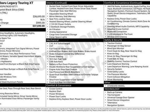 Used 2022 Subaru Legacy Touring XT image 4